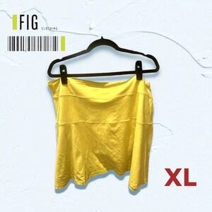 🇨🇦 ♻️ 🆕 *VGUC* FIG Clothing | XL | Travel Mini Skater yellow skirt